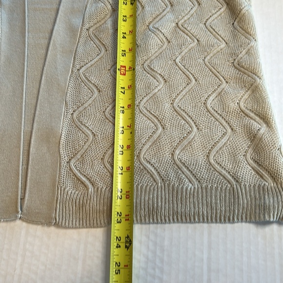 NWT Christopher & Banks Open Front Lightweight Cream Cardigan size XL - Picture 9 of 10
